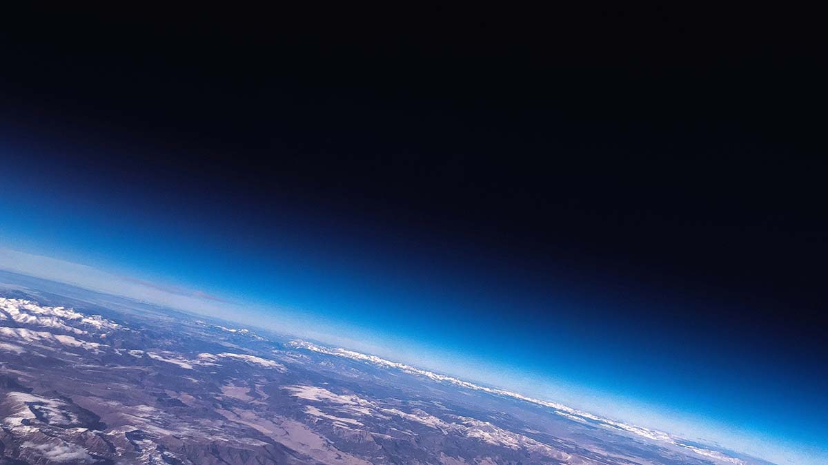 view of earth from space